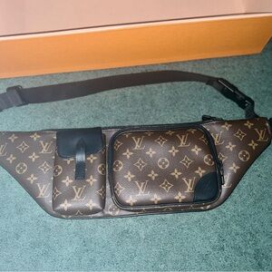 Luxury Brown Monogram Belt Bag